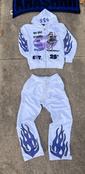 Purple KRA$H Inflamed Track Suit