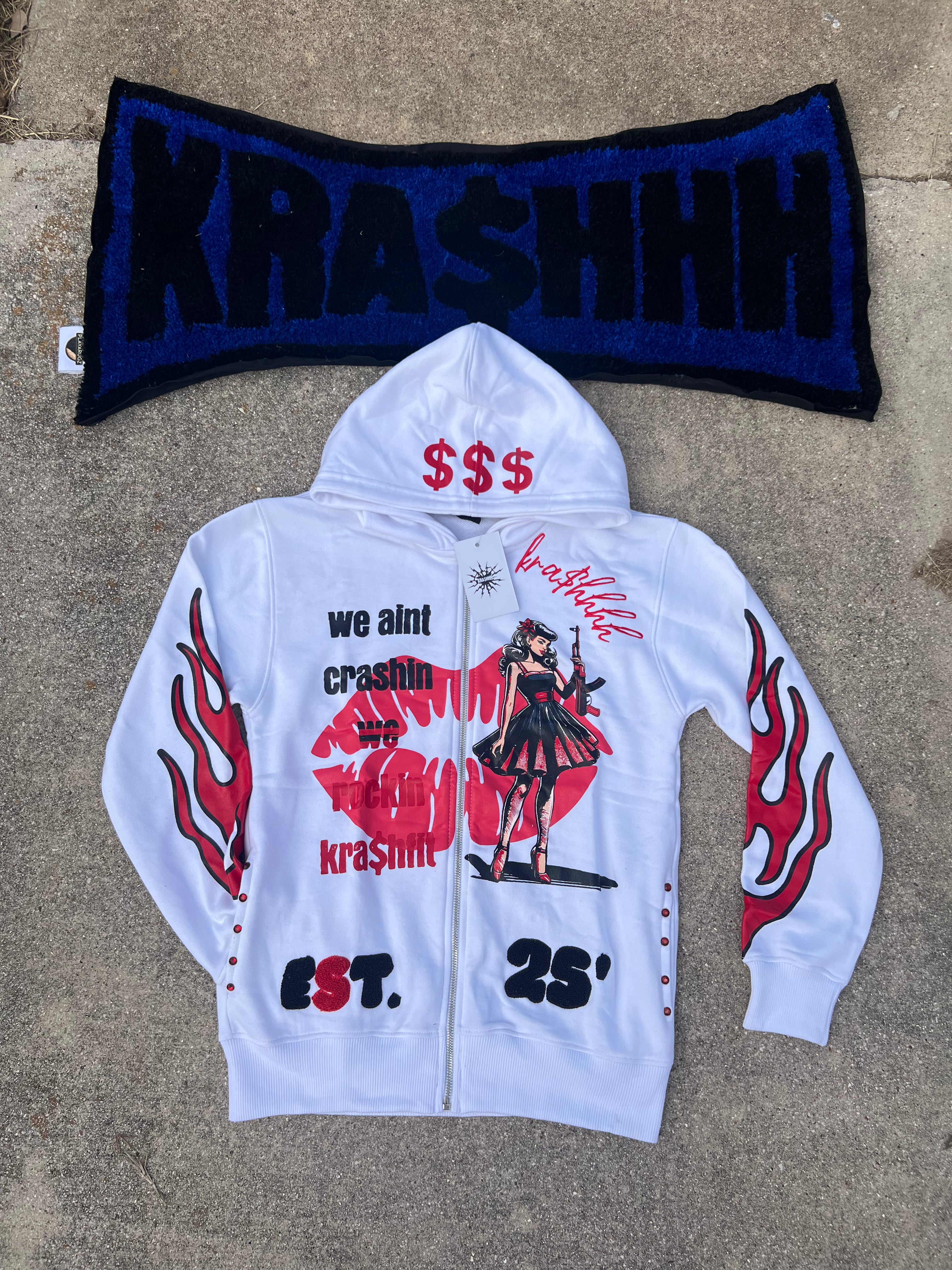 Red KRA$H Inflamed Track Suit